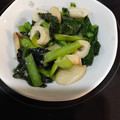 露天好き's cooksnap of when they made 小松菜＆ちくわ❀簡単塩炒め♡.