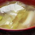 あゆたっくん's cooksnap of when they made 刻みキャベツと長ネギの味噌汁.