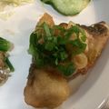 明日の風☆'s cooksnap of when they made 白身魚の香味揚げ◆燻魚シュンユイ.