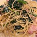 ♪きっとんとん♪'s cooksnap of when they made ほうれん草とベーコンのクリームパスタ.