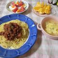 violets's cooksnap of when they made 簡単美味しい！ミートソースパスタ.