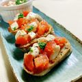 いなばっくす☆'s cooksnap of when they made トマトとモッツァレラチーズのブルスケッタ.