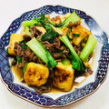 あっこ姉's cooksnap of when they made 牛コマと青梗菜と豆腐のご飯に合う中華炒め.