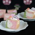 ＝kimi＝'s cooksnap of when they made 桜餡と抹茶de雛祭りシフォンケーキ.