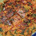 まさはるまま's cooksnap of when they made 米粉で作るキムチチヂミ.