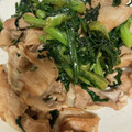 snow012's cooksnap of when they made ☆豚肉と春菊の柚子胡椒炒め☆.