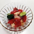 まこチャウ's cooksnap of when they made 蛸とキュウリとトマトのマリネ.