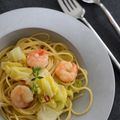 aki_yu's cooksnap of when they made ☆春キャベツと海老のゆずこしょうパスタ☆.