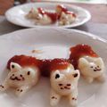 みみはる39's cooksnap of when they made 猫のみたらし団子『みたらしにゃんこ』.