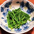 milestone★'s cooksnap of when they made スティックセニョールの柚子胡椒おひたし.