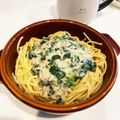 ズボラさん☆'s cooksnap of when they made ツナとホウレン草のクリームパスタ♡.