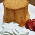 ☆ローズピンク☆'s cooksnap of when they made 米粉シフォンケーキ 21cm.