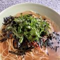 yu🐓's cooksnap of when they made パスタでランチ♪超簡単！明太スープパスタ.
