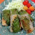 きゃんでぃ×2's cooksnap of when they made ライスペーパーで☆鶏しそ棒餃子.