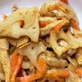 クロロ。's cooksnap of when they made レンコンと油揚げのきんぴら.