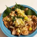 aknk1104's cooksnap of when they made おいしい～♪ねぎ塩ダレの豚肉.