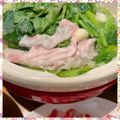 nakamucchi's cooksnap of when they made 豚ロースorバラ肉の常夜鍋＆〆のうどん.