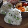 ガメコ's cooksnap of when they made 枝豆塩昆布おにぎり【冷凍作り置き】.