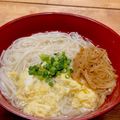 ☆iwack☆'s cooksnap of when they made なめ茸かきたまにゅうめん♪.