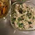 ちいちゃんまる's cooksnap of when they made ささみとかいわれの梅マヨ和え☆.