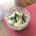 栗丸うさぎ's cooksnap of when they made もやしと乾燥わかめの酢の物.
