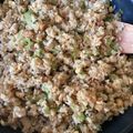 はぴらん's cooksnap of when they made 男のロマンだ！やみつきにんにく背脂炒飯.