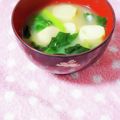 ふうはっちゃん's cooksnap of when they made ほうれん草とお麩の味噌汁.