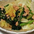 ヨシヨッシー's cooksnap of when they made 山盛りキャベツとほうれん草のツナ炒め.