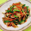 きゃんでぃ×2's cooksnap of when they made ニラと舞茸と人参の炒め物.
