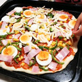 ぱふ♪'s cooksnap of when they made おいしい黄金比率！もちもち米粉ピザ生地.