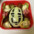 Aki☆Autumn's cooksnap of when they made カオナシのおにぎり　キャラ弁！.