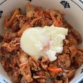 eir☆432V0P's cooksnap of when they made 速攻できる！キムチそぼろ丼.