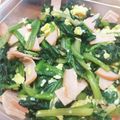 くまぴこ222's cooksnap of when they made ほうれん草とハム、卵の炒め物♫.