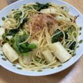 ☆motsu☆'s cooksnap of when they made 簡単☆山芋とホウレン草の和風パスタ.