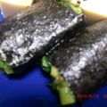 eiyoushi's cooksnap of when they made モロヘイヤの韓国のり巻き.