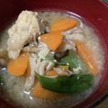 ariyuch's cooksnap of when they made きのこと鶏の味噌バター絶品汁.
