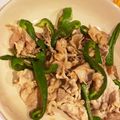 みんみんま's cooksnap of when they made 止まらんwピーマン豚しゃぶロース生姜焼き.