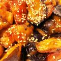 non1123's cooksnap of when they made 鶏モモ肉と茄子のコチュジャン炒め.