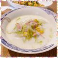 nakamucchi's cooksnap of when they made とろける～♡白菜とコーンのミルクスープ.