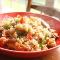 Burky's cooksnap of when they made 簡単★ガーリック炒飯　夏のスタミナ.