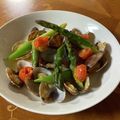 レディー・ババア's cooksnap of when they made アサリとグリーンアスパラの白ワイン蒸し♪.