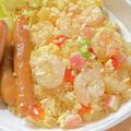 shimaru's cooksnap of when they made 姜葱醤としゃもじ箸二刀流で簡単炒飯.