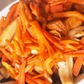 pei1201's cooksnap of when they made 我が家の常備菜☆舞茸とニンジンの金平.