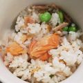 とろけい's cooksnap of when they made 塩鮭消費に！鮭と枝豆の混ぜご飯.