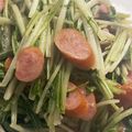 5匹のぶた's cooksnap of when they made 子供絶賛☆水菜のガーリックマヨ炒め.