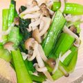 おカメちゃん's cooksnap of when they made しめじと小松菜のおひたし.
