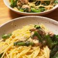 クックFJ5BNF☆'s cooksnap of when they made 菜の花のツナマヨパスタ.