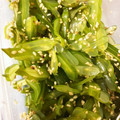 はとポ's cooksnap of when they made 茎わかめ　ごまあえ.