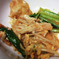 unatama05's cooksnap of when they made 小松菜と油揚げの卵とじ炒め.