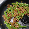 ぱるママ's cooksnap of when they made いんげんの甘辛挽肉炒め✤.